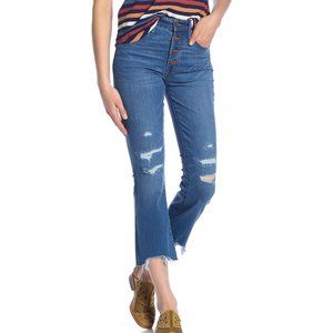 Madewell Cali Demi-Bootcut Distressed Jeans